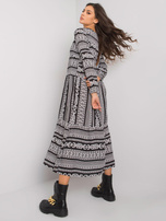Diega black viscose dress