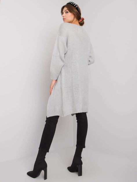 Szary kardigan dzianinowy Yohana OCH BELLA