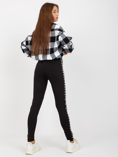 Hurt Czarne damskie legginsy na co dzień high waist