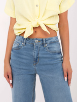 Jasnoniebieskie jeansy z szeroką nogawką SUBLEVEL 