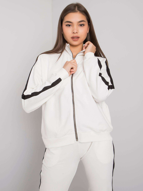 Ecru komplet damski z lampasami Aliana