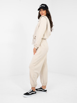 Jasnobeżowy komplet ze ściągaczem na bluzie RUE PARIS 