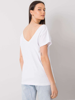 Biały t-shirt z nadrukiem Hortense
