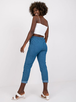 Niebieskie spodnie z kantem Alexis 