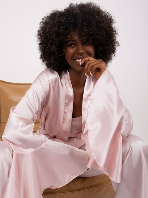 Hurt Jasnoróżowa trzyczęściowa piżama ze spodniami