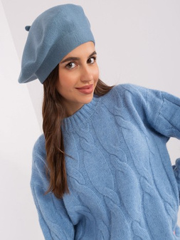 Dirt Blue Solid Color Women's Beret