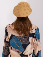 Hurt Camelowy beret damski