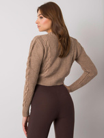 Ciemnobeżowy sweter rozpinany Aristide RUE PARIS