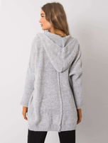 Szary kardigan z kapturem Pierrette OCH BELLA