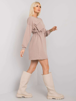 Ciemnobeżowa sukienka oversize Kelbi RUE PARIS