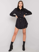 Schwarzes Hemdblusenkleid Abilene.