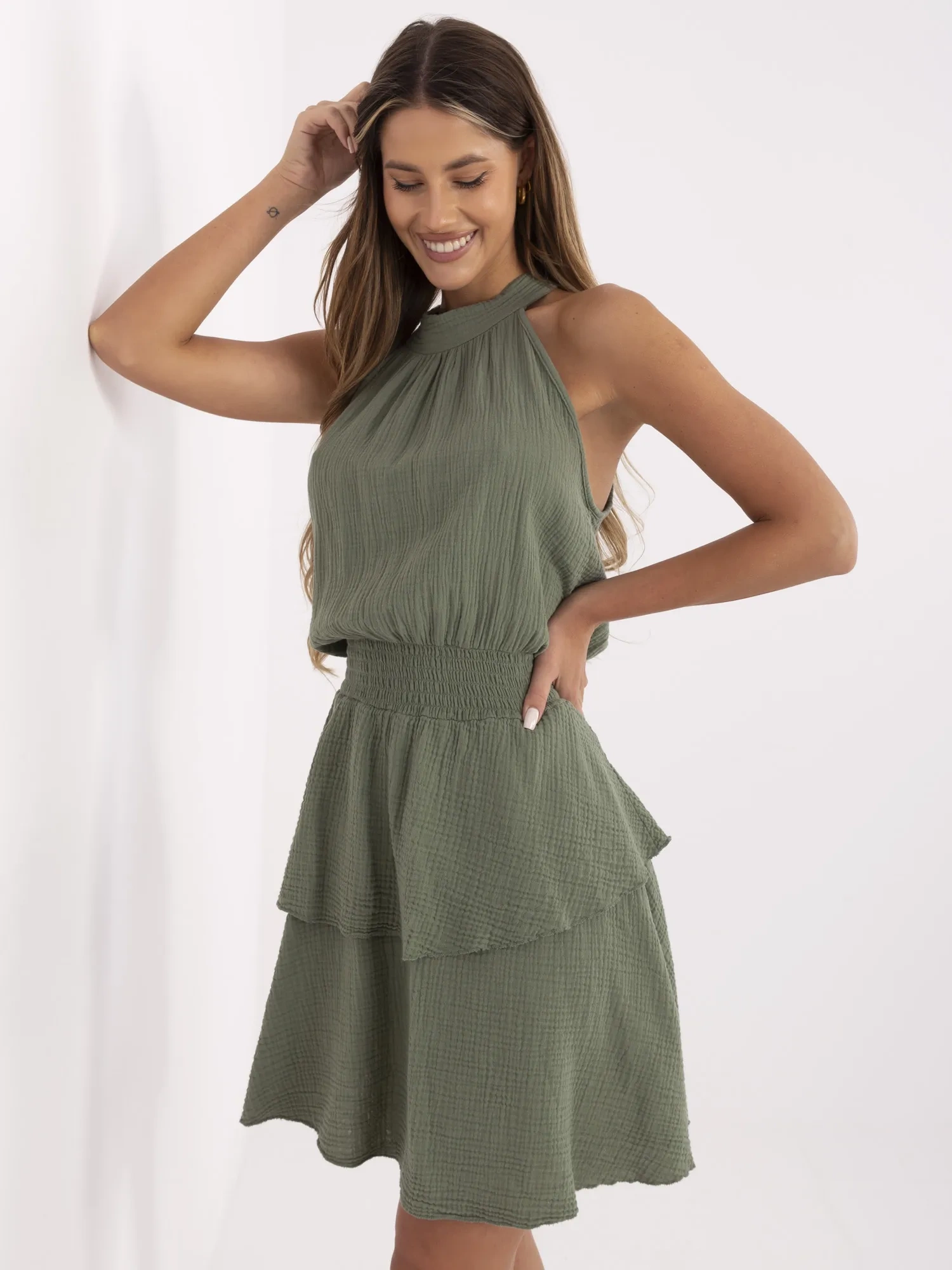 Sukienka khaki
