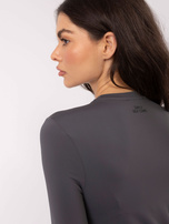 Grafitowa dopasowana bluzka longsleeve SUBLEVEL