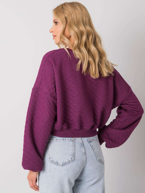 Fioletowa bluza z pikowaniem Crystal