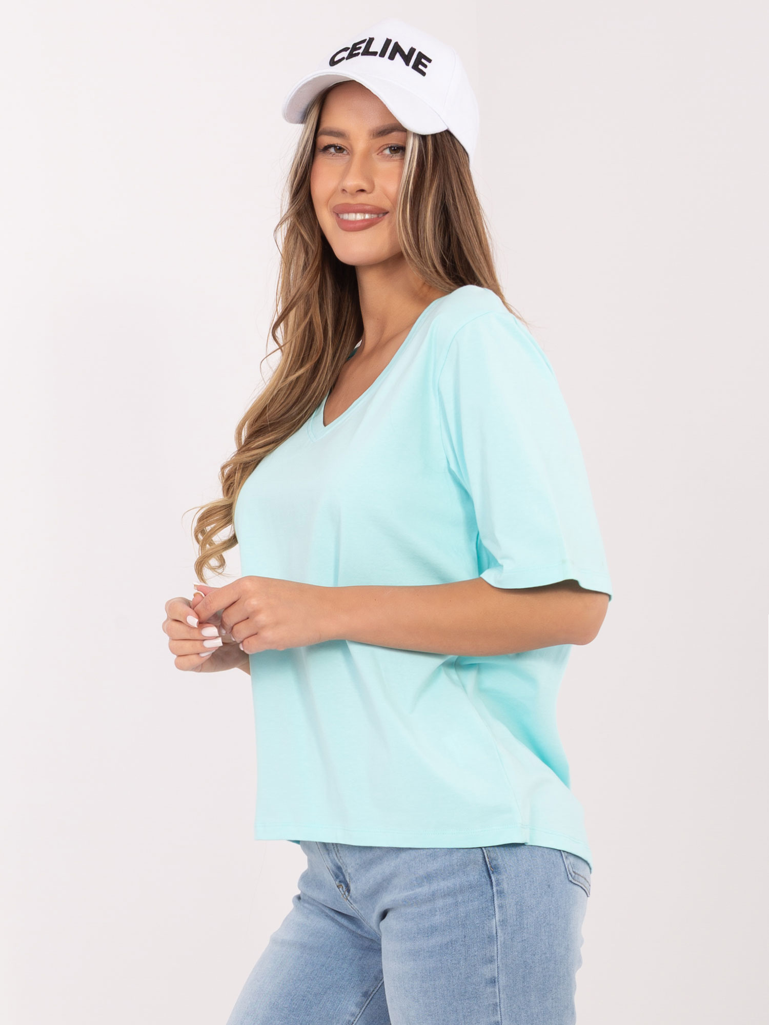 T-shirt mietowy