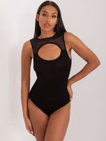 Hurt Czarne body z wycięciem przy dekolcie