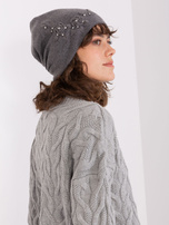 Hurt Dark gray hat with an applique.