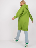 Jasnozielona długa bluza dresowa basic Betty RUE PARIS