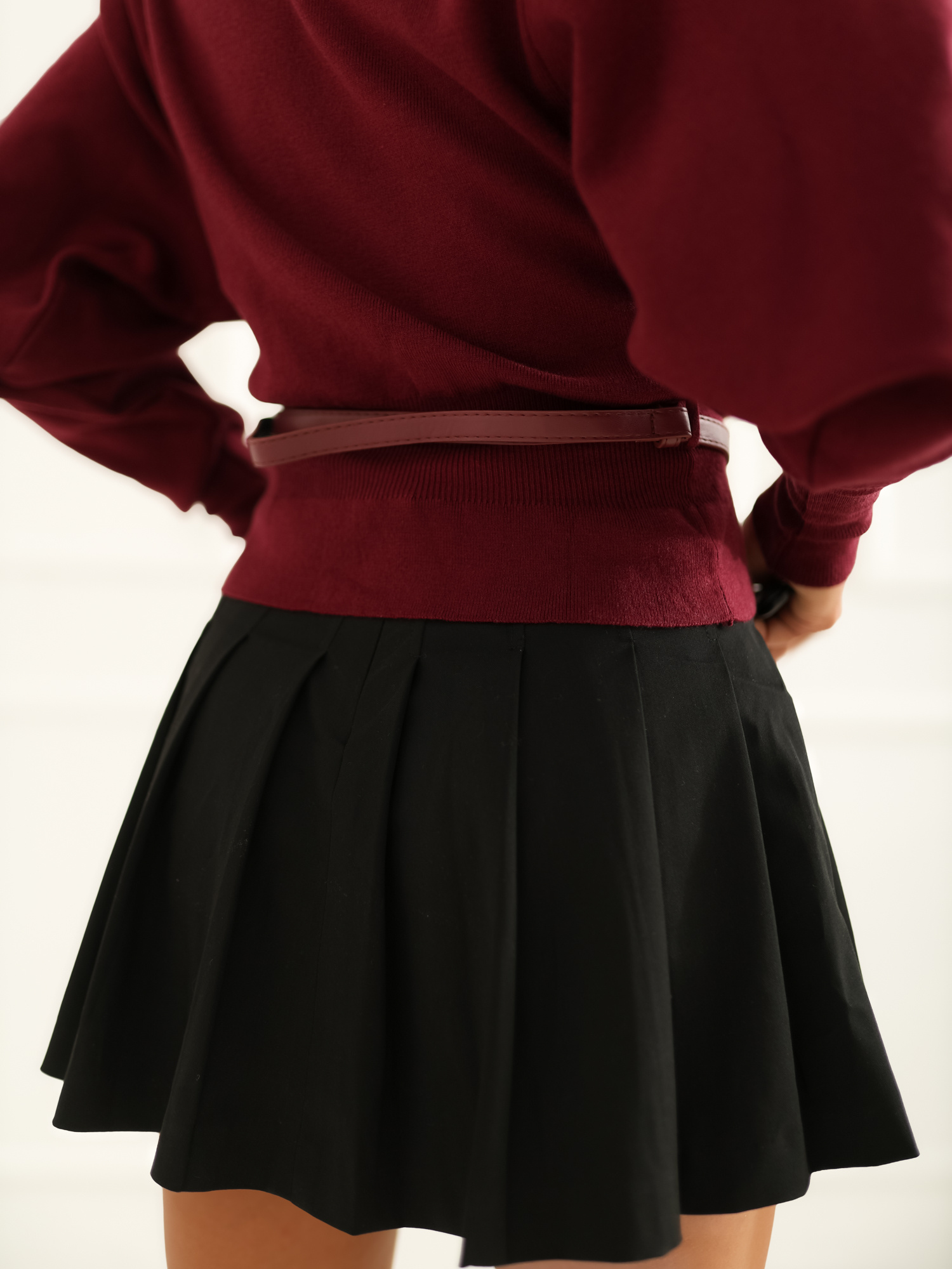 Sweter bordowy