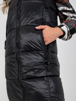 Hurt Czarna długa kamizelka puchowa z pikowaniem FRESH MADE  