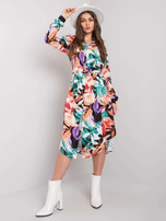 Czarna sukienka z paskiem Nahia