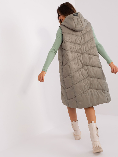 Hurt Khaki puchowa kamizelka z zapięciem SUBLEVEL