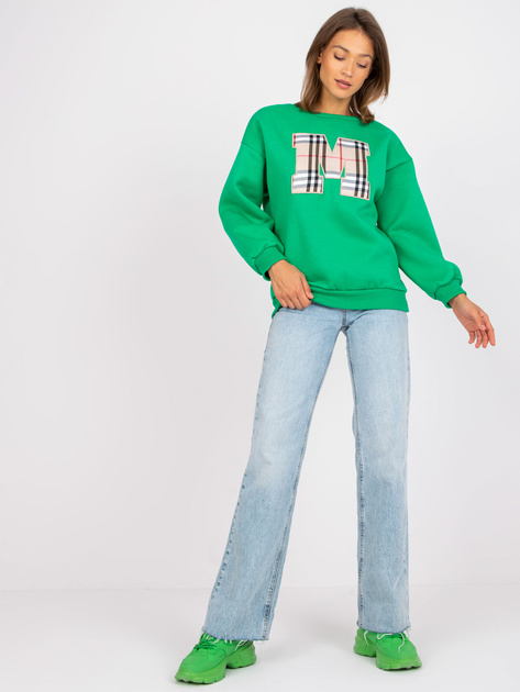 Zielona bluza dresowa z bawełny Elise