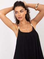 Czarna bawełniana sukienka na lato