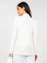 Ecru marynarka z jednorzędowym zapięciem 