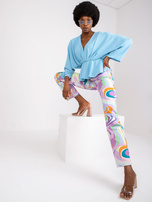 Jasnoniebieska zwiewna bluzka damska Raquela