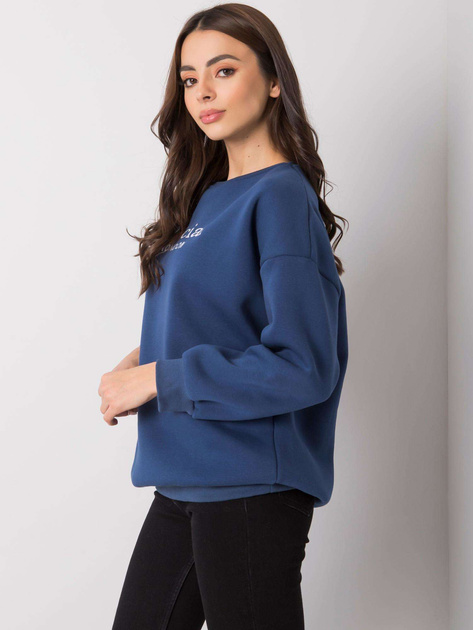 Granatowa bluza bez kaptura damska Cherbourg