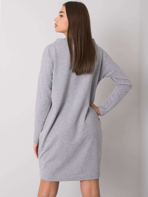 Szara melanżowa sukienka Meriden