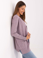 Ciemnoróżowy damski kardigan z kieszeniami