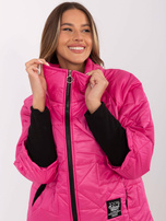 Hurt Fuksjowa przejściowa kurtka damska z pikowaniem