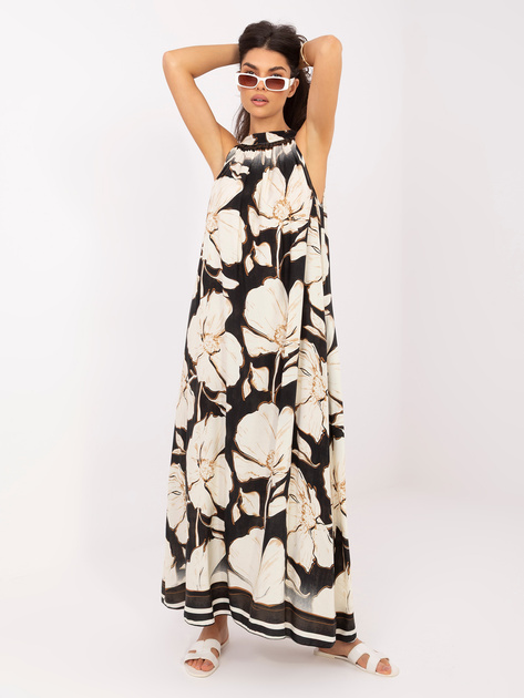 Czarna maxi sukienka bez rękawów