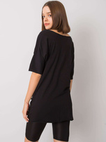 Schwarze Bluse für den Alltag Aviana.