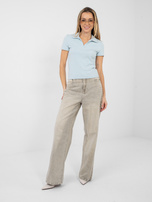 Jasnoniebieska damska koszulka basic 