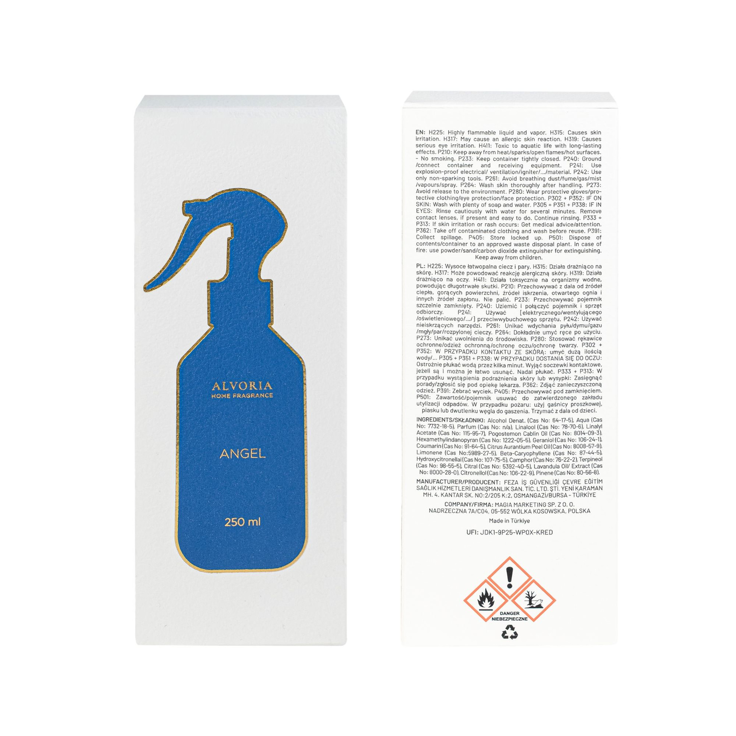 Anděl - Sprej do domu Alvoria 250ml
