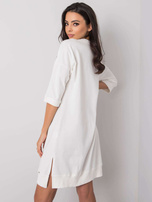 Ecru sukienka na co dzień Earnestine