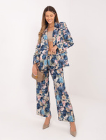 Ciemnoniebieska damska marynarka od garnituru RUE PARIS 