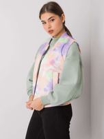 Pomarańczowo-fioletowa kamizelka pikowana Westport