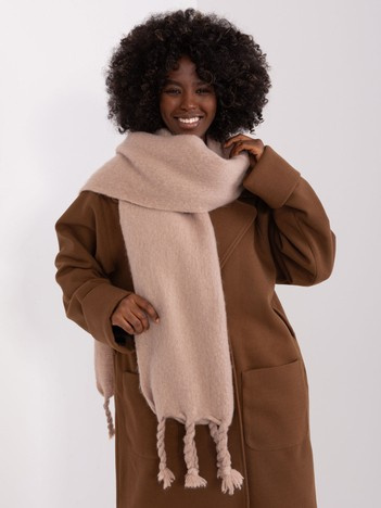 Online wholesale dark beige long women's scarf.