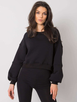 Black cotton sweatshirt Yessie RUE PARIS