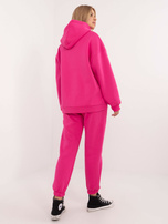 Hurt Fuksjowy damski  komplet basic z ociepleniem