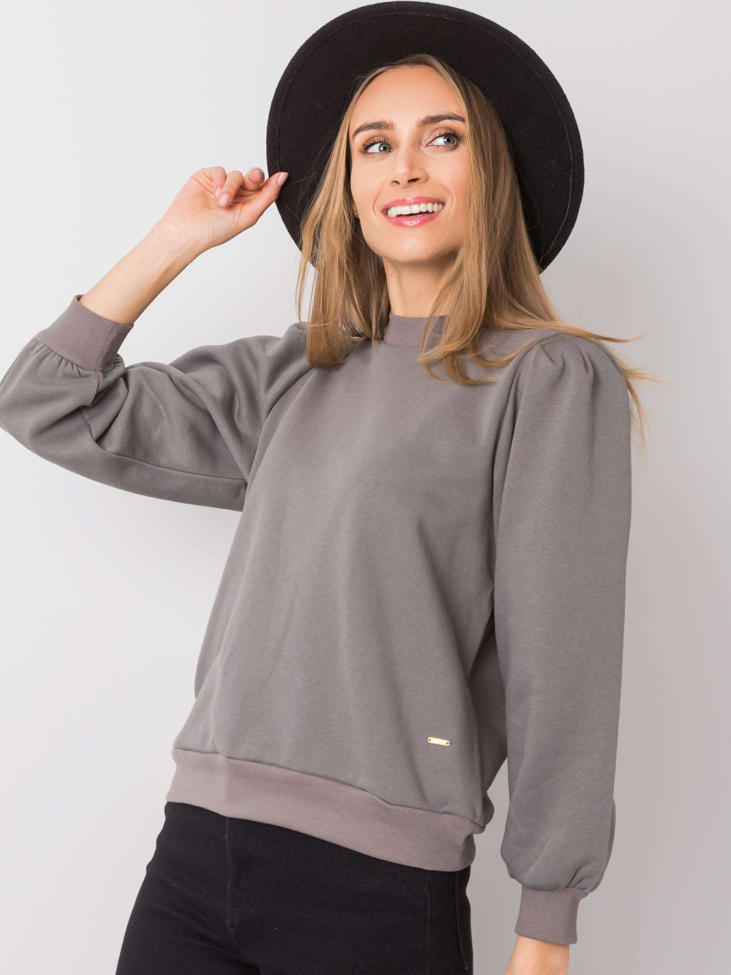 Graue Sweatshirt Hattie, DU KENNST MICH NICHT.