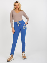 Hurt Ciemnoniebieskie spodnie dresowe z nadrukiem Myrtle