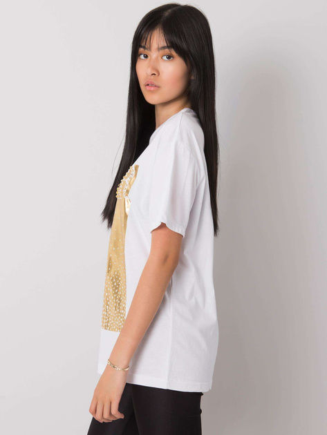 Biały t-shirt z nadrukiem Gabee