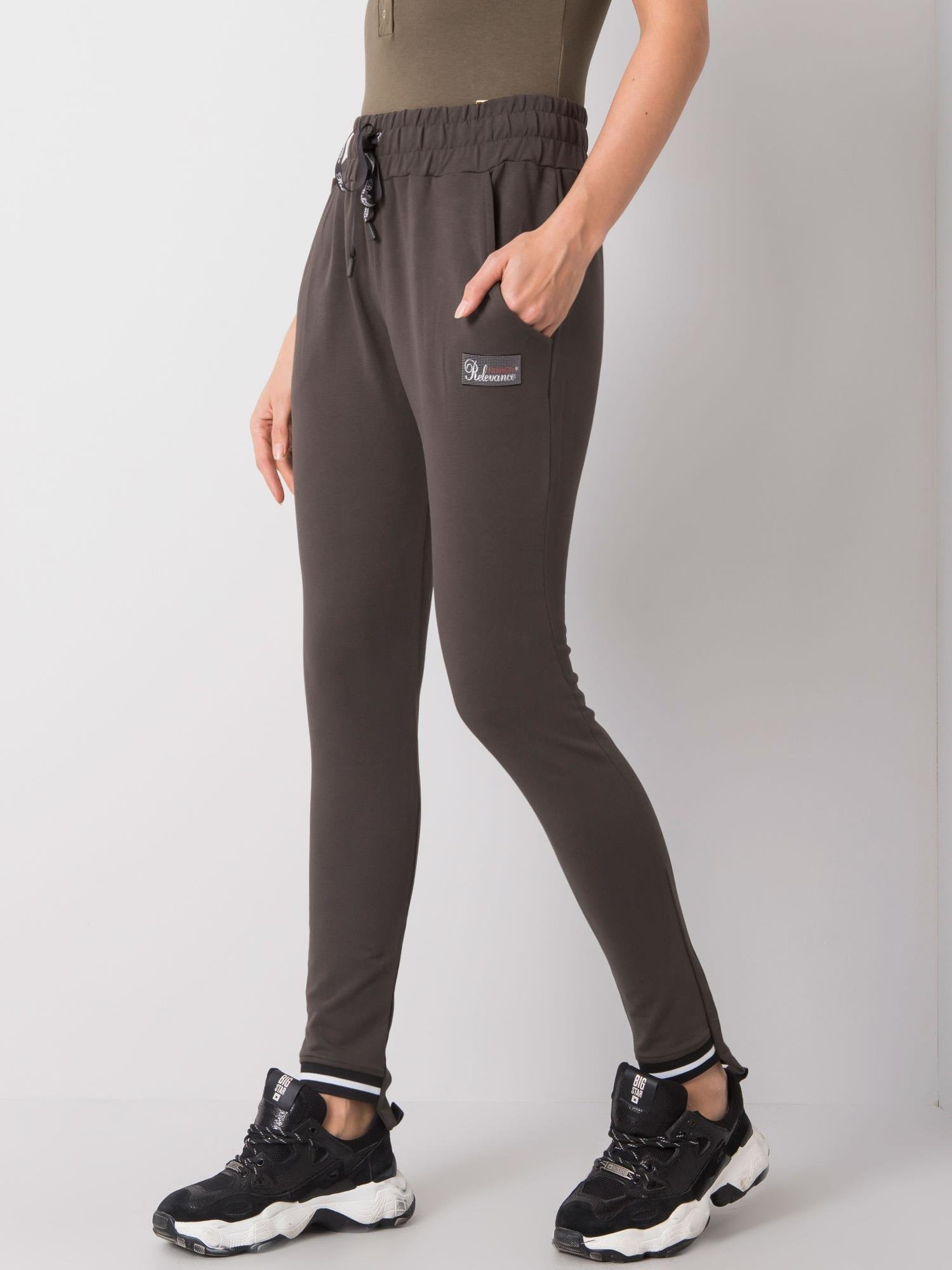 Dark khaki pants Luciana