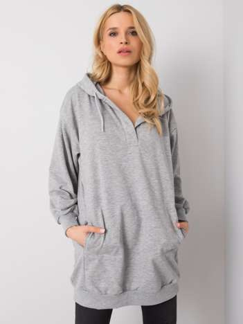 Szara bluza z kapturem Olive
