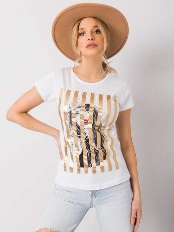 Biały t-shirt Valentina